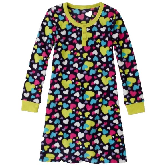 The Children's Place Girls Fleece Night Gown PJ Set Flame Resistant Slee… - Picture 1 of 5